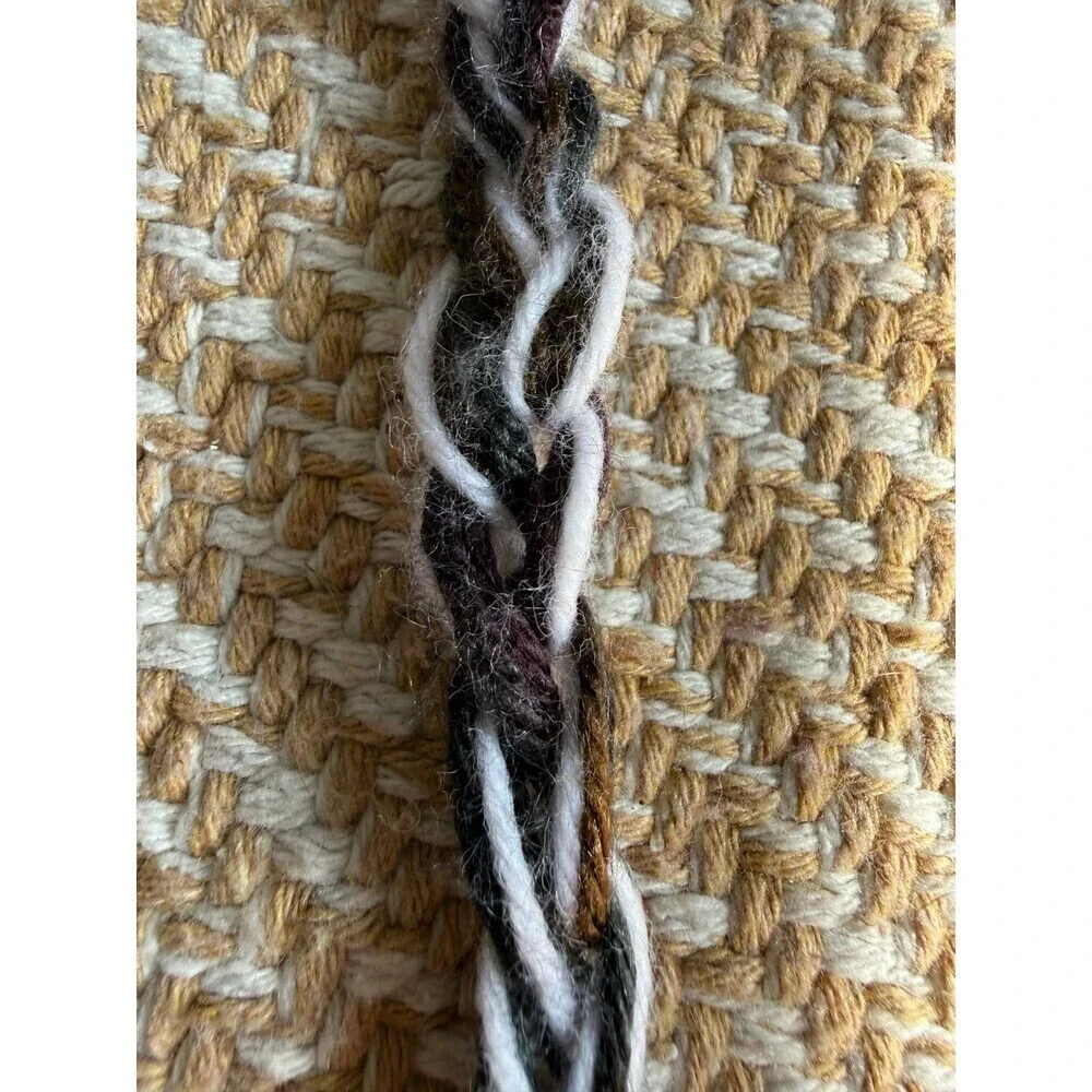 Hand-Braided Yarn Bookmark
